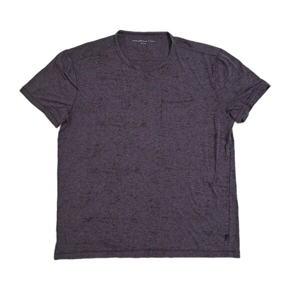 John Varvatos Short Sleeve Blank Pocket T Shirt Men's Large Purple Crew Neck - Picture 1 of 6